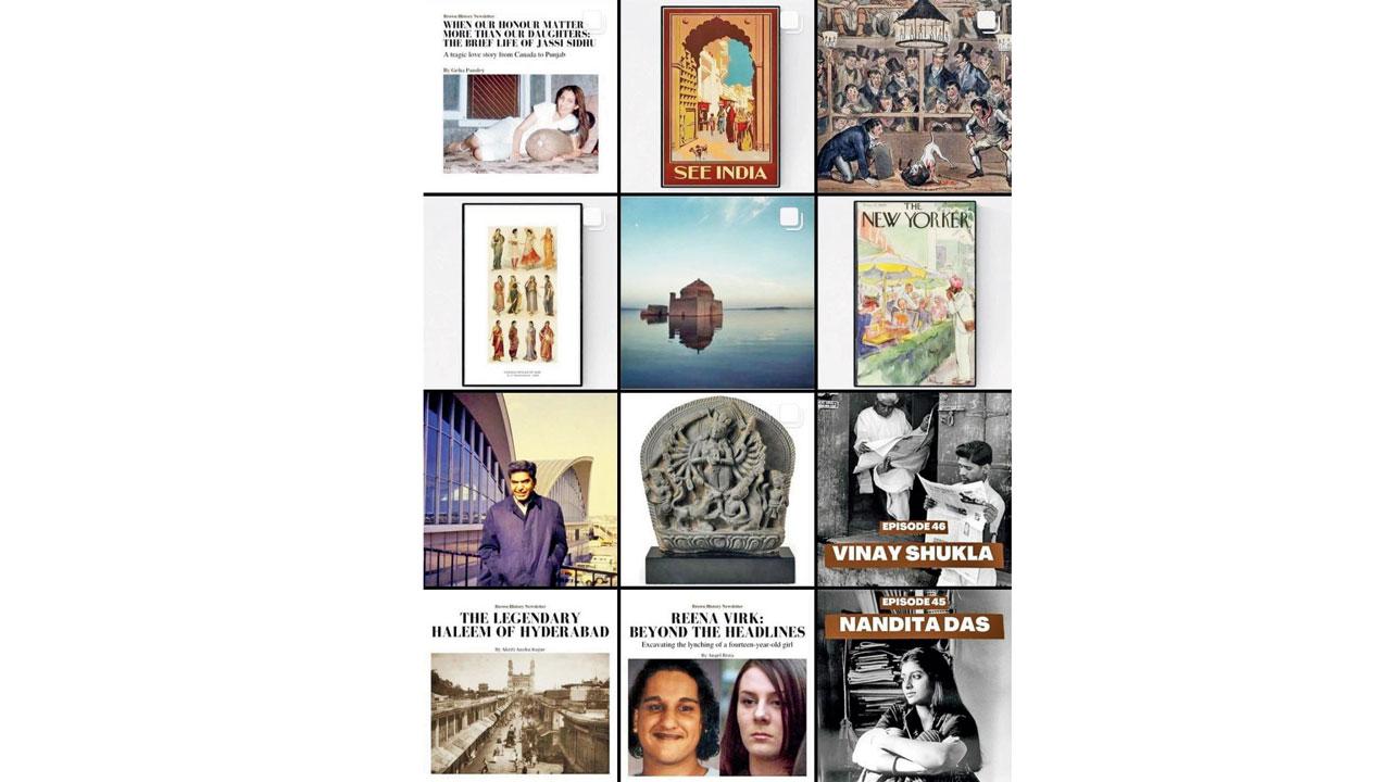 Brown History page’s Instagram feed grid
