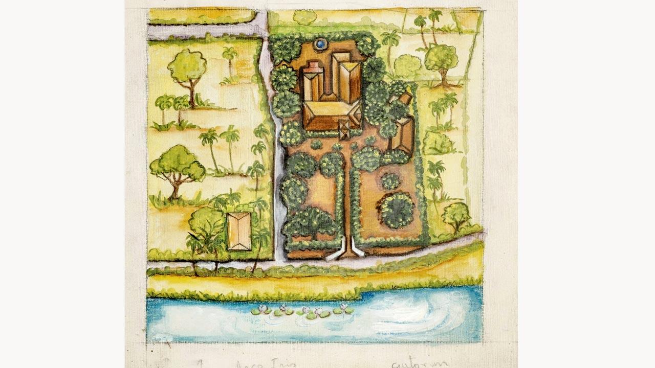 Artist Bianca Menezes gives readers a bird’s eye view of every house in the book 