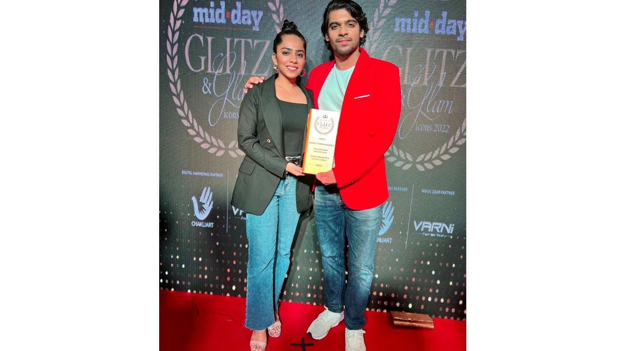 Maars Communicates Sibling Duo Mausam Shah & Aayush Shah Recieve 'ICONIC BRAND PR & DIGITAL AGENCY' AWARD