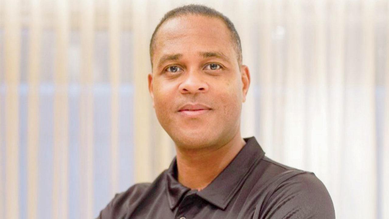 Dutch legend Patrick Kluivert at a city hotel yesterday
