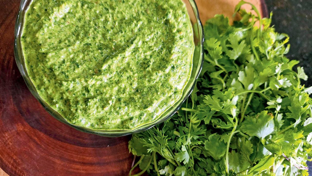 Chheda suggests crushing fresh lettuce leaves and incorporating it in the Bombay green chutney for added texture. It can serve as a chewy base for the other intensely flavoured ingredients in the chutney