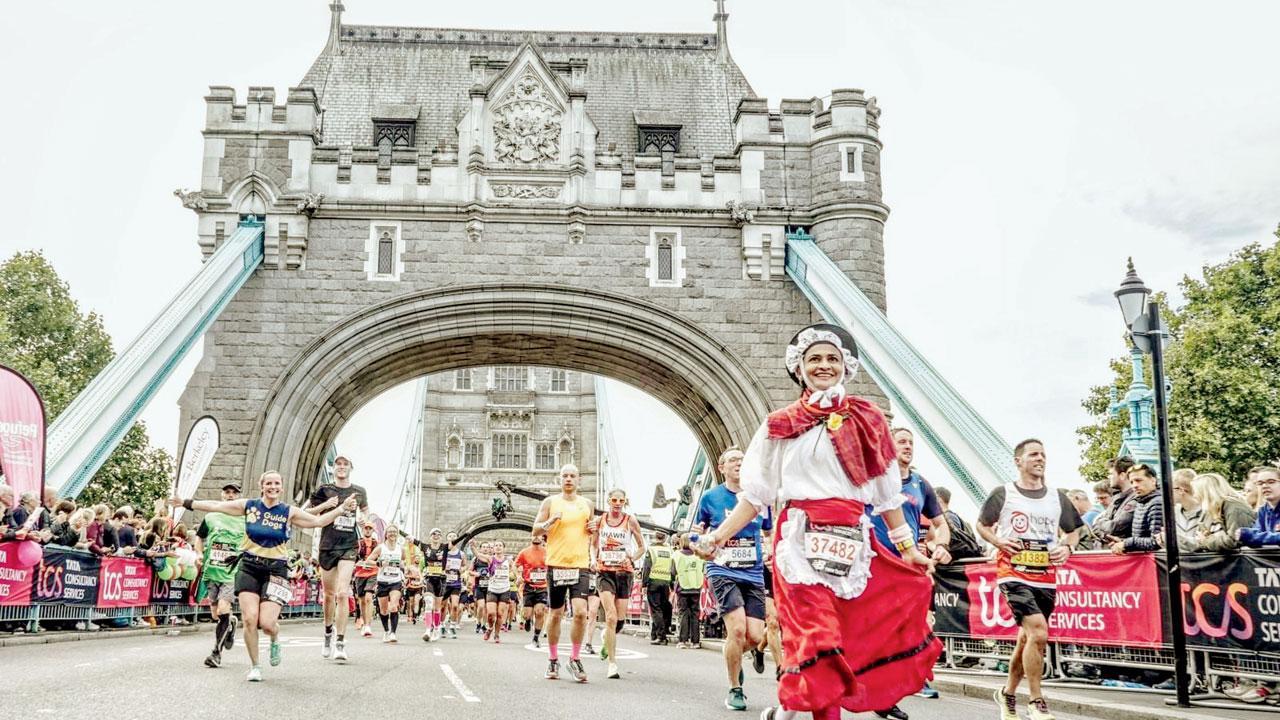 Mumbai runner attempts London marathon record in Welsh costume