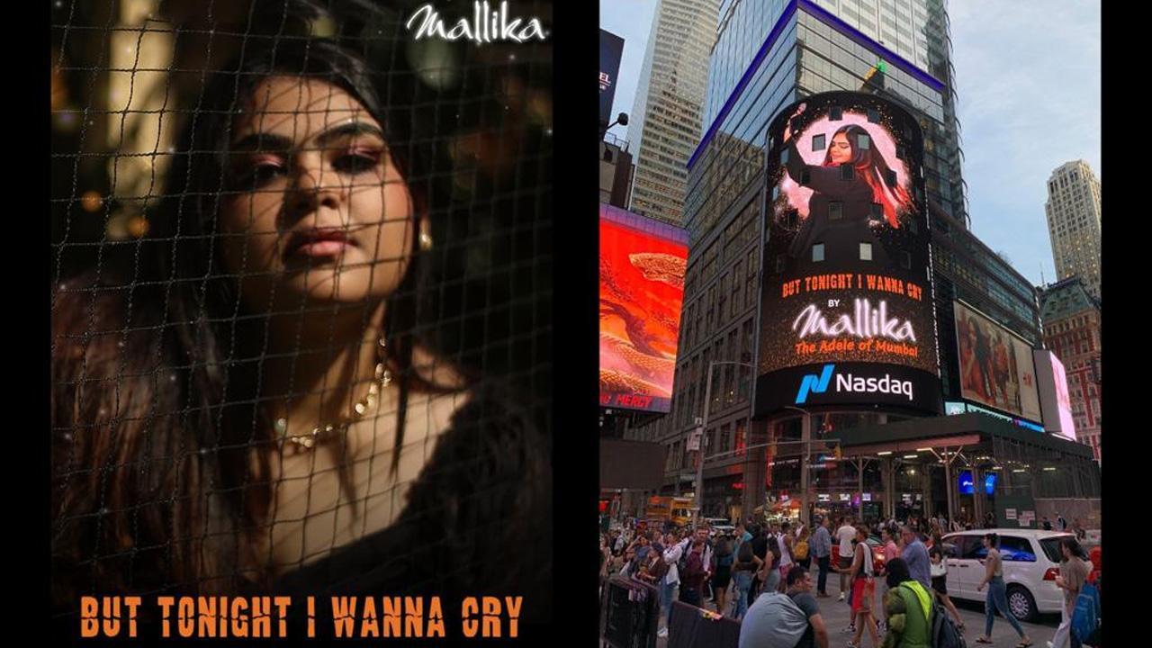 Mallika Mehta makes it to Times Square Nasdaq Billboard