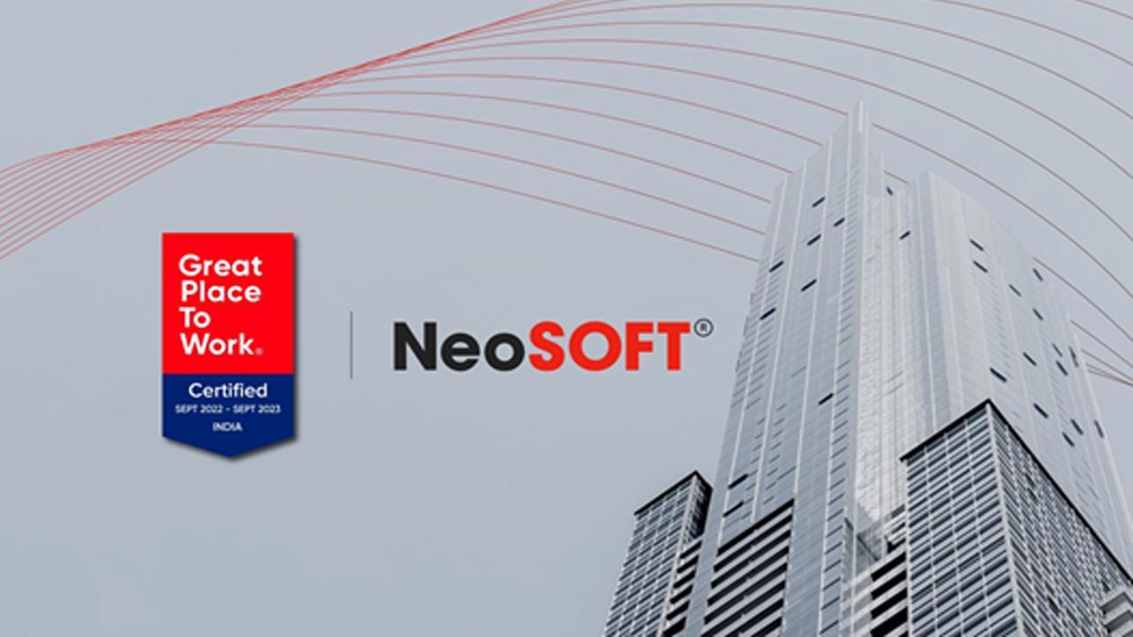 NeoSOFT is a Great Place to Work-Certified™ organization for enabling a superior workplace.