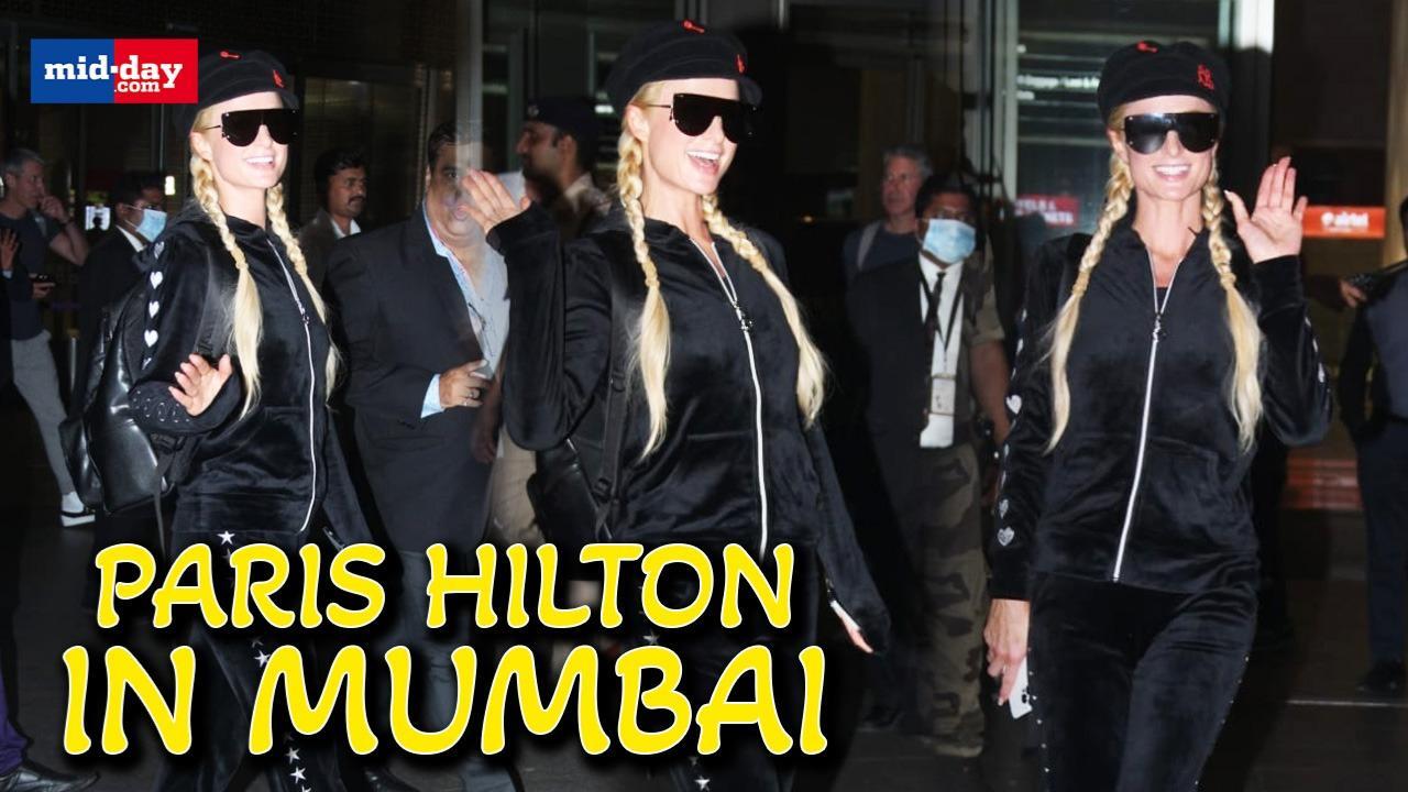 Paris Hilton Arrives In Mumbai For Her New Fragrance Launch