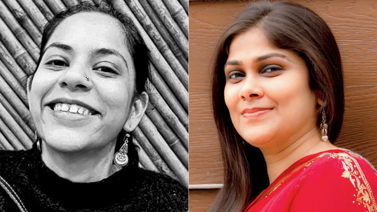 (Left) Bhanu Gahlot and Tejshvi Jain 