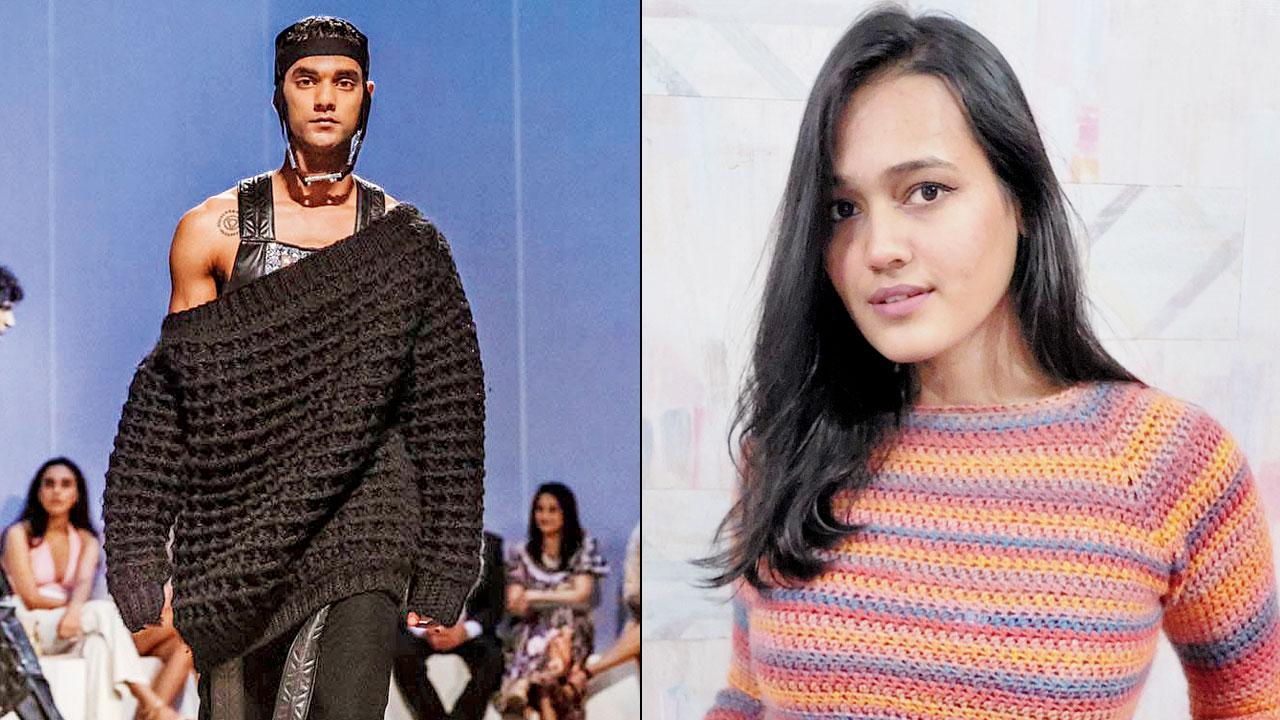 A model in the sweater made by Pritha Maurya. PIC COURTESY/INSTAGRAM