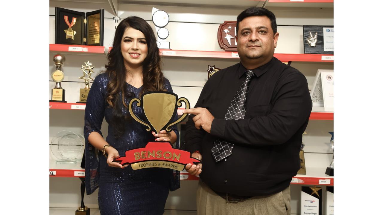 Richa Mehta Joined Hands with Benson Group of Trophies and Awards