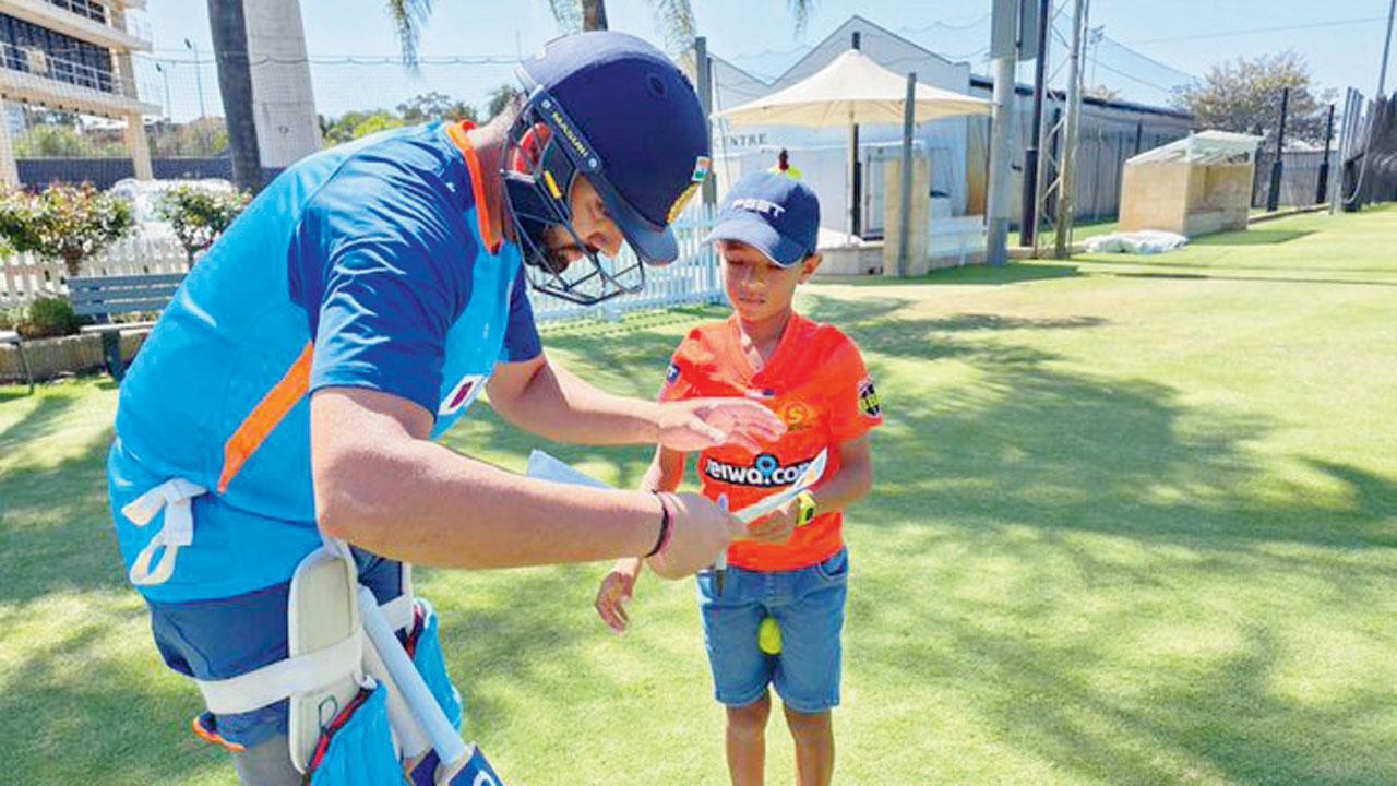 Drushil, 11, thrilled to bowl at Rohit Sharma in India nets