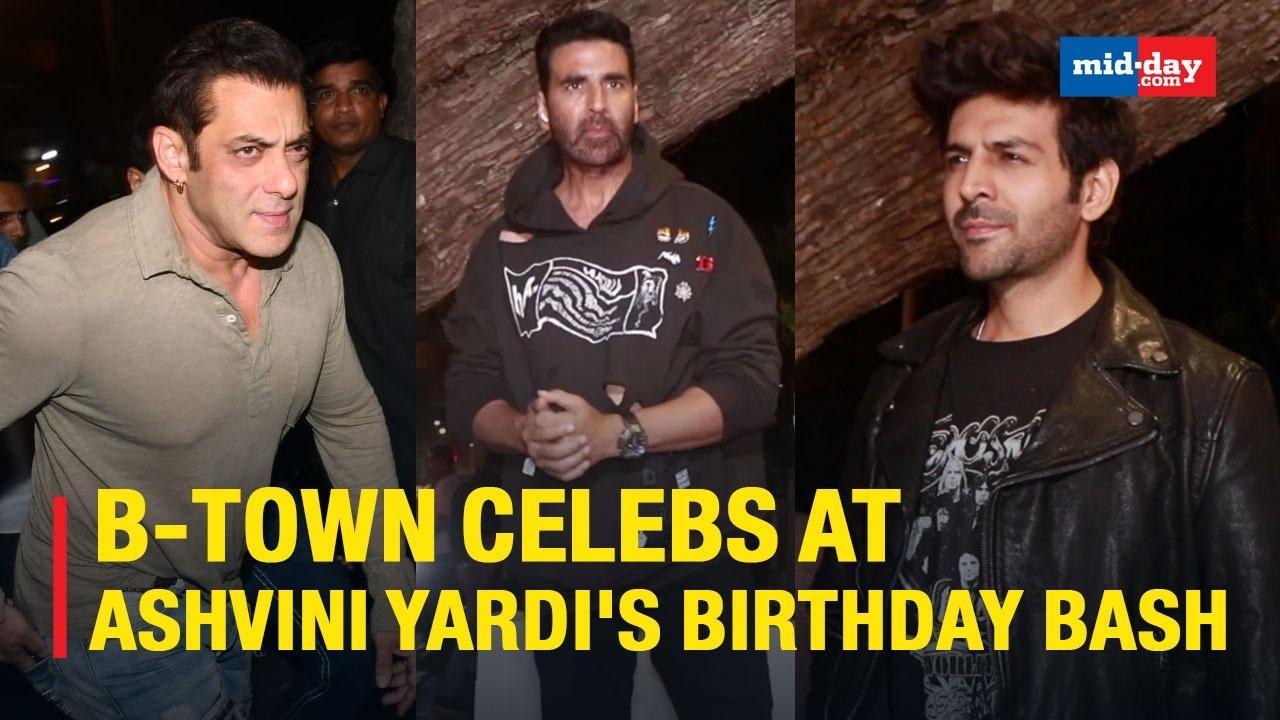 Salman Khan And Akshay Kumar Reunites At Ashvini Yardi's Birthday Bash