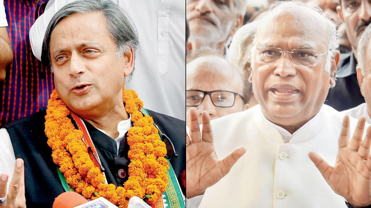 Congress president poll: It’s Mallikarjun Kharge Vs Shashi Tharoor