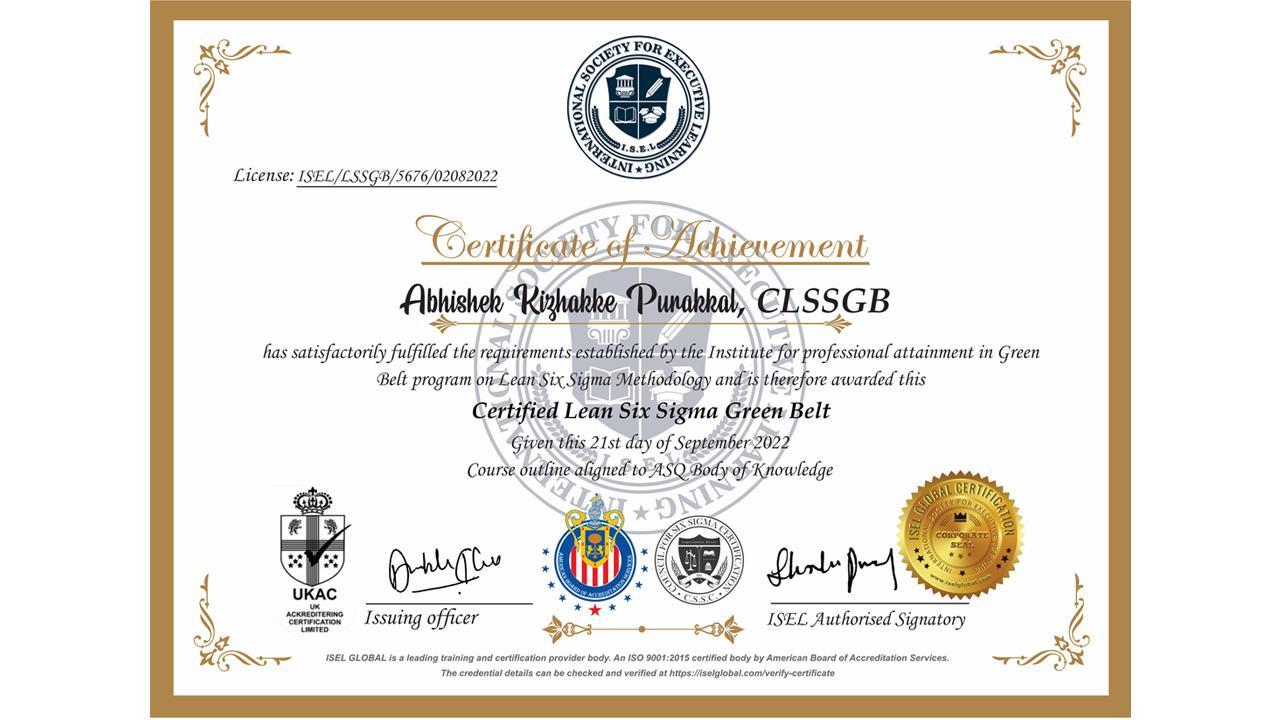 ISELGLOBAL.COM: Best Way to Earn Six Sigma Certification Online