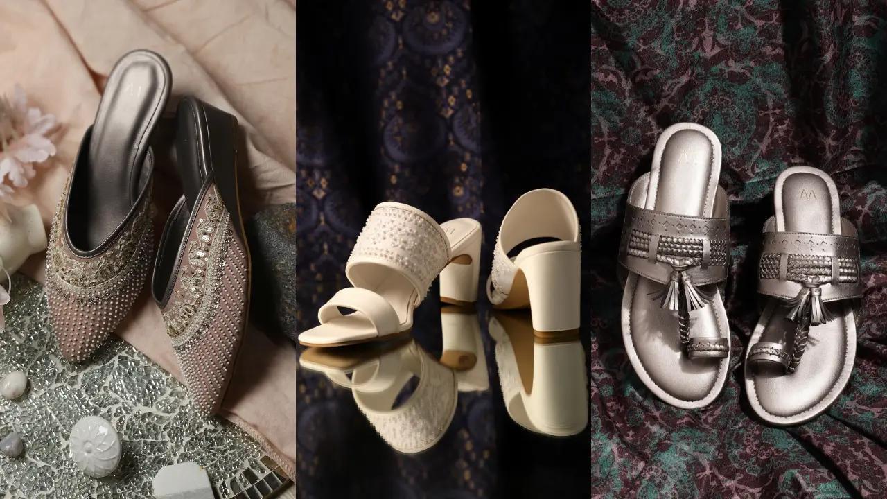 As ethnic fads rule people’s minds ahead of Karwa Chauth and Diwali festive events, paying attention to your footwear is as important as picking a perfect outfit. If you are looking for fashion tips, here’s a guide on how to lift your shoe game. Image credit: Image credit: TCNS Clothing Company
Read more: Feet style tips! Enhance your outfit with a right pair of footwear this festive season