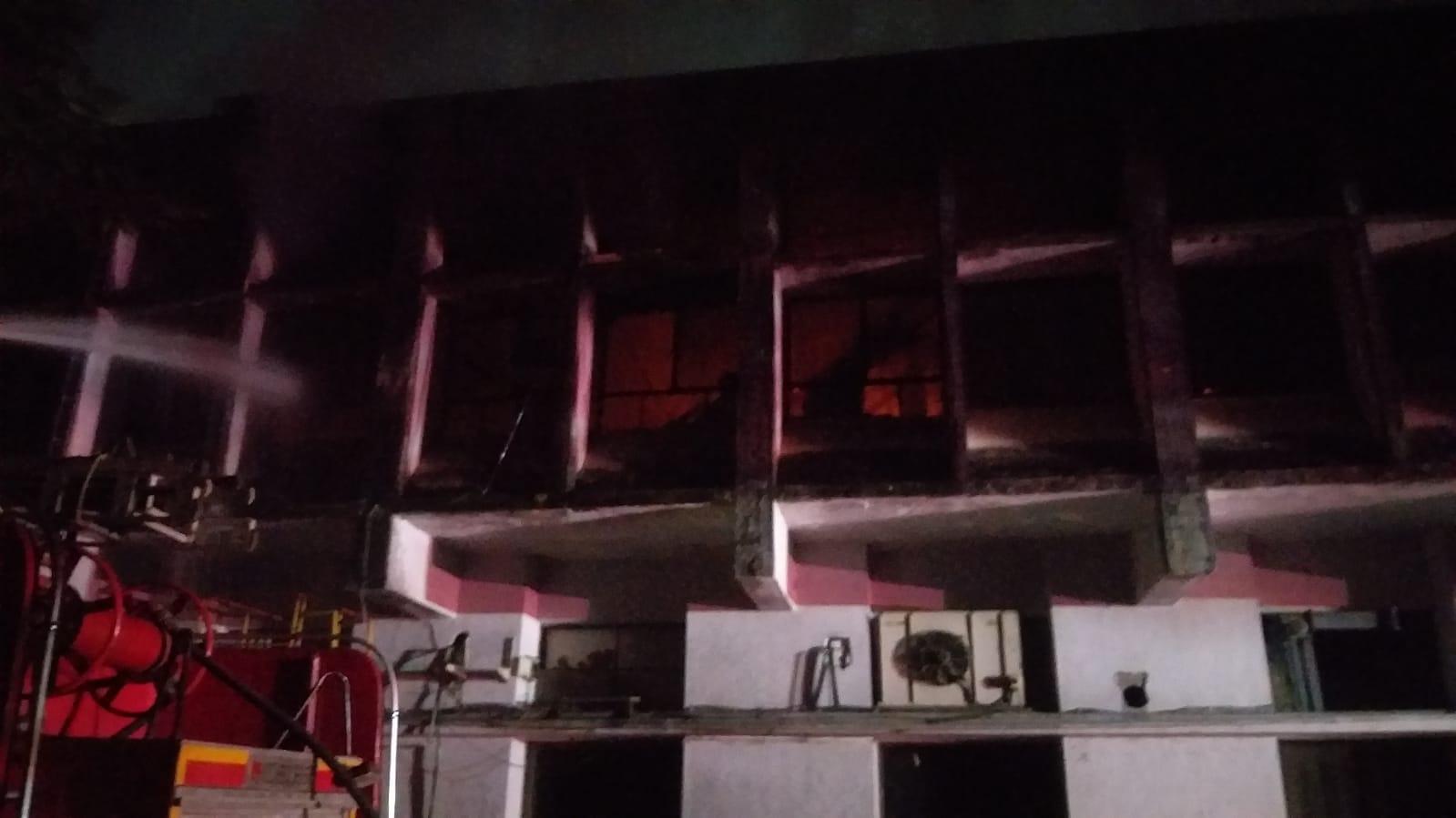 The incident occurred around 2 am in the company located on Pokhran Road number-2. (Pics/RDMC of Thane Municipal Corporation)