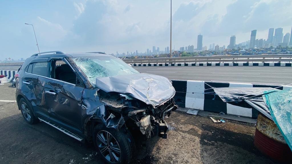 A police official told PTI that during a probe into the incident they came to know that a car initially hit a divider on the bridge and an ambulance was rushed to the spot for assistance.