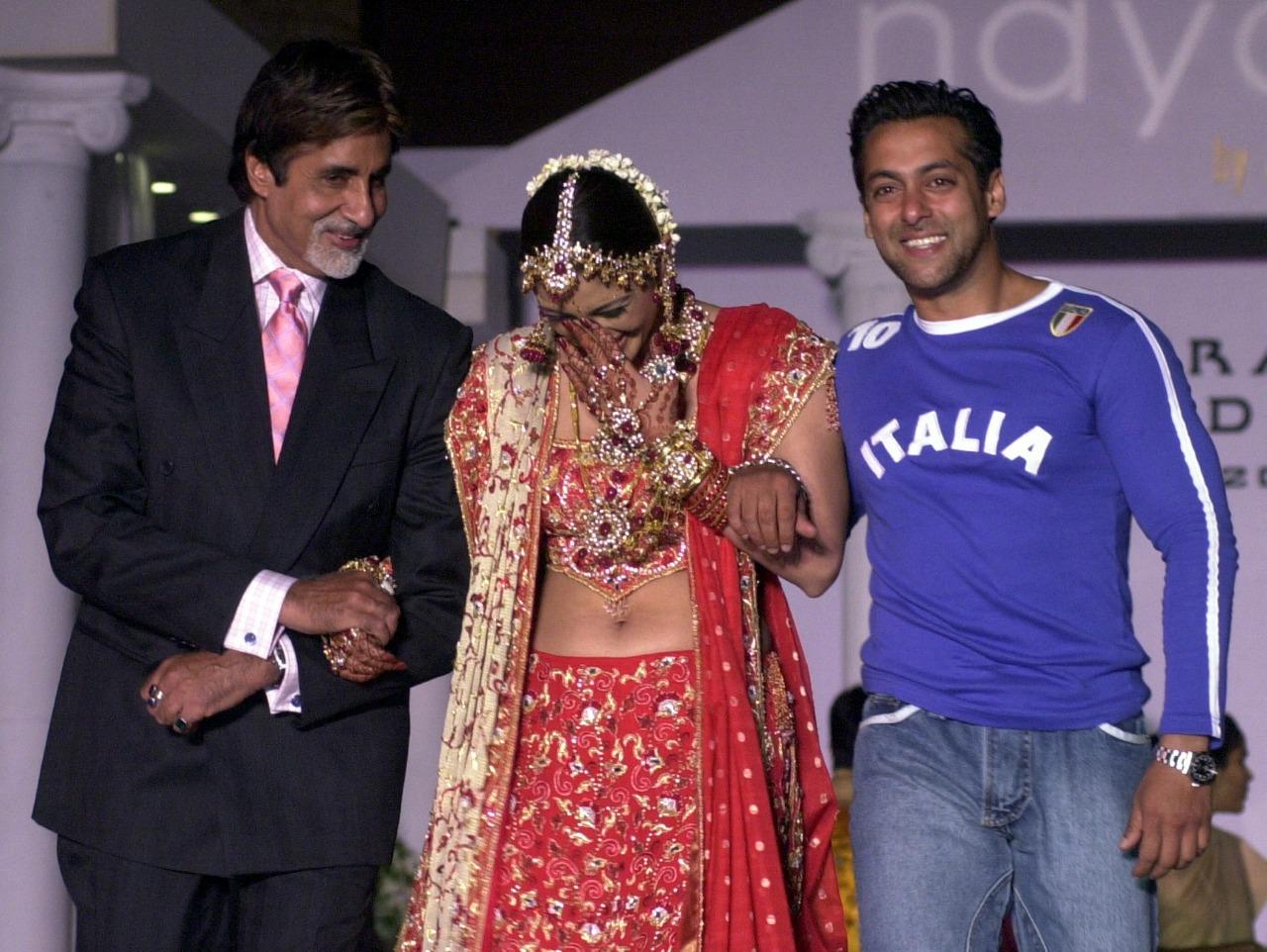 Big B sure knows how to entertain people, both onscreen and off screen. Former Miss Universe can be seen cracking up at a fashion event as she is accompanied by Salman Khan and the Shahenshah himself