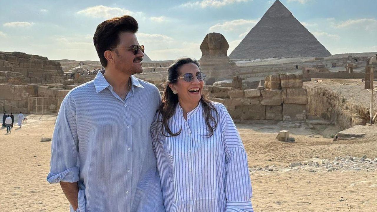 It’s always a given that Anil Kapoor and his wife Sunita Kapoor have always been synonymous with couple goals. This time round, the ‘forever young’ actor and his wife have added yet another goal to their list- travel goal! Anil and Sunita are spending some absolute me-time in in the land of ‘The Land of Pharaohs and a Thousand Suns’ i.e. Egypt