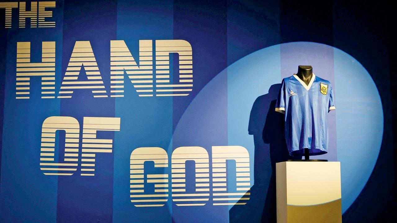 Maradona’s Hand of God shirt to be displayed in Qatar World Cup