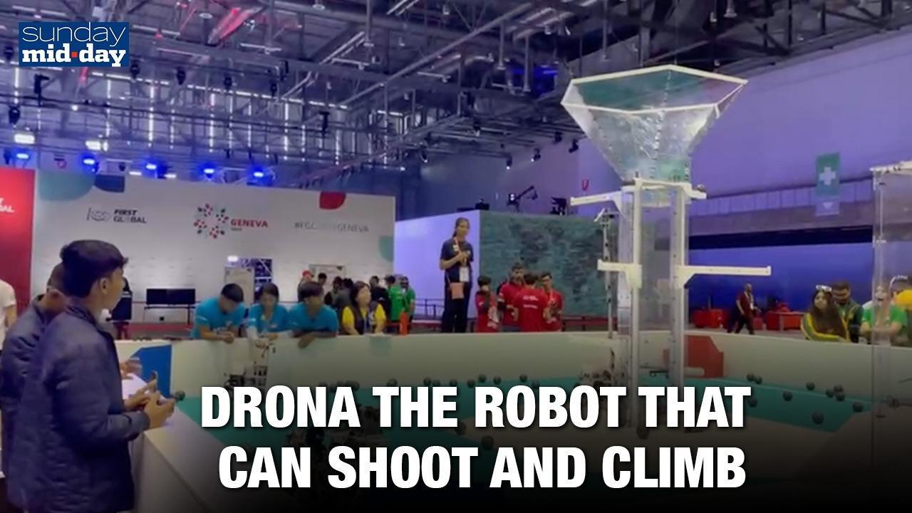 Drona the robot that can shoot and climb 