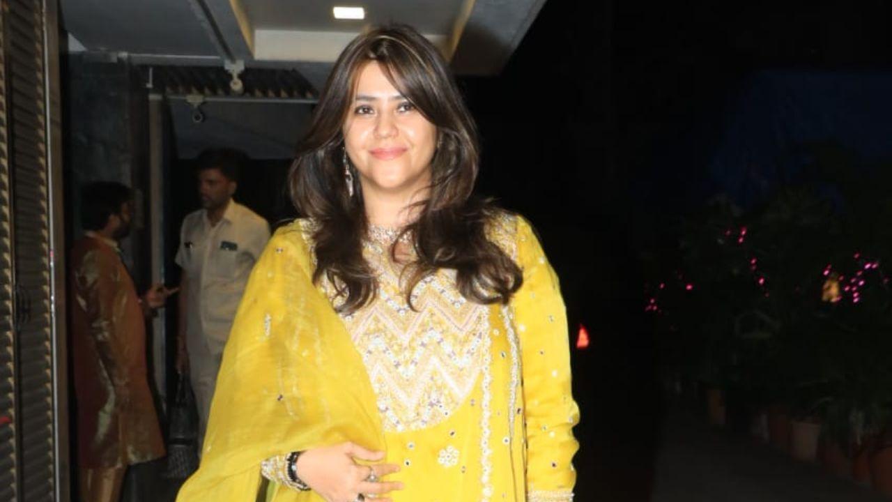 Popularly known as TV's Czarina, Ekta Kapoor shone in yellow and how! Their super-thick freindship is known to everyone. One may recall that, Ekta had even shared spilled the secret about Karishma Tanna and Varun Bangera's wedding. She had earlier shared a video with Karishma Tanna and Varun Bangera on Instagram, in which she wrote, 