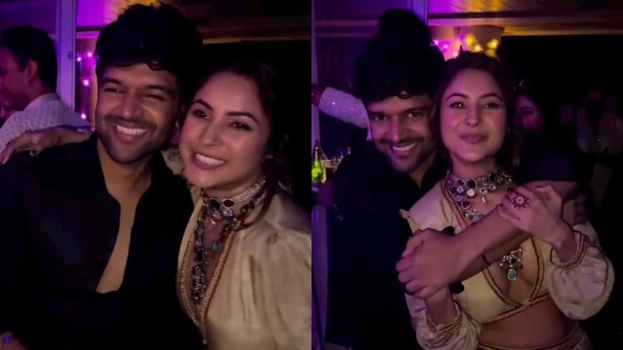 Guru Randhawa dances with 'India's favourite' Shehnaaz Gill at Diwali bash