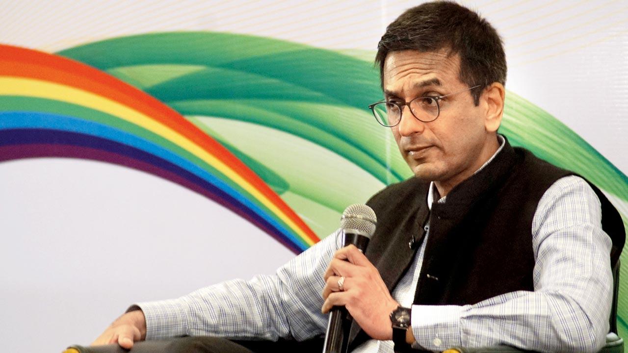 Justice DY Chandrachud, then Supreme Court judge, at The Literature Live Independence Lecture “u201cImagining Freedom Through Art” in 2019, Mumbai. He is set to assume office as the 50th Chief Justice of India next month for a two-year term. He succeeds Justice  UU Lalit. Pic/Getty Images