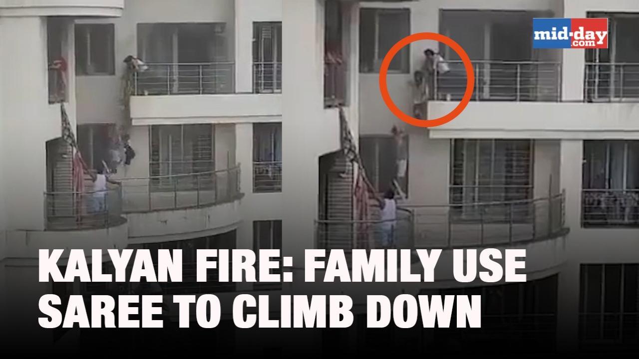 Kalyan Fire: Members Of Family Use Saree To Climb Down & Escape The Building