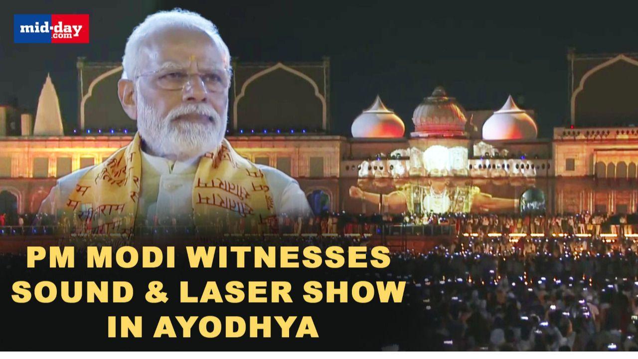 Diwali 2022: PM Modi Witnesses Sound And Laser Show In Ayodhya