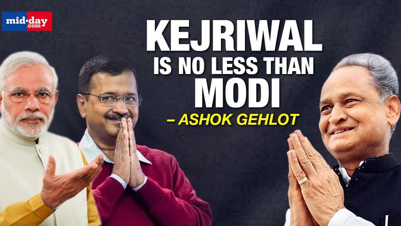  Ashok Gehlot Compares Kejriwal with PM Modi