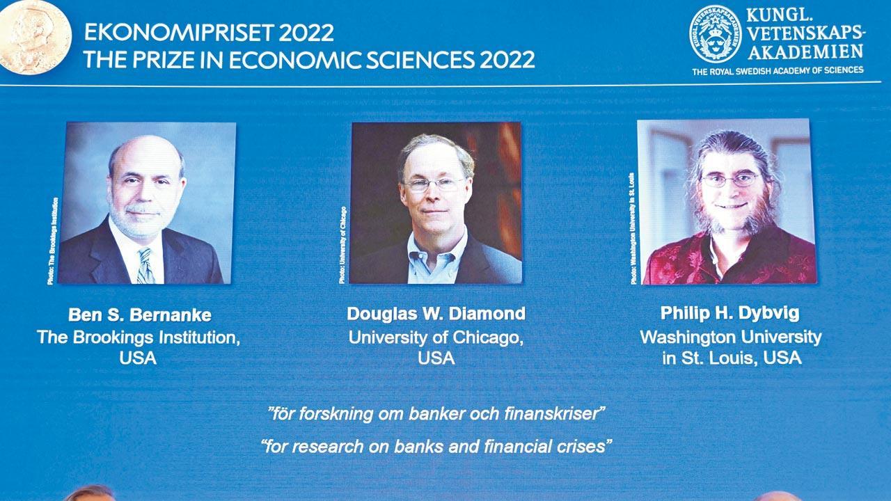 Nobel for economics goes to Ben Bernanke, Douglas Diamond, Philip Dybvig