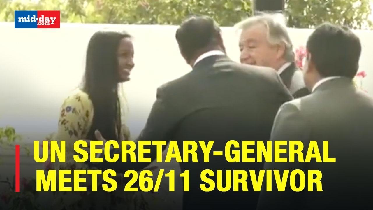 UN Secretary-General, Antonio Guterres Meets With 26/11 Mumbai Attack Survivor