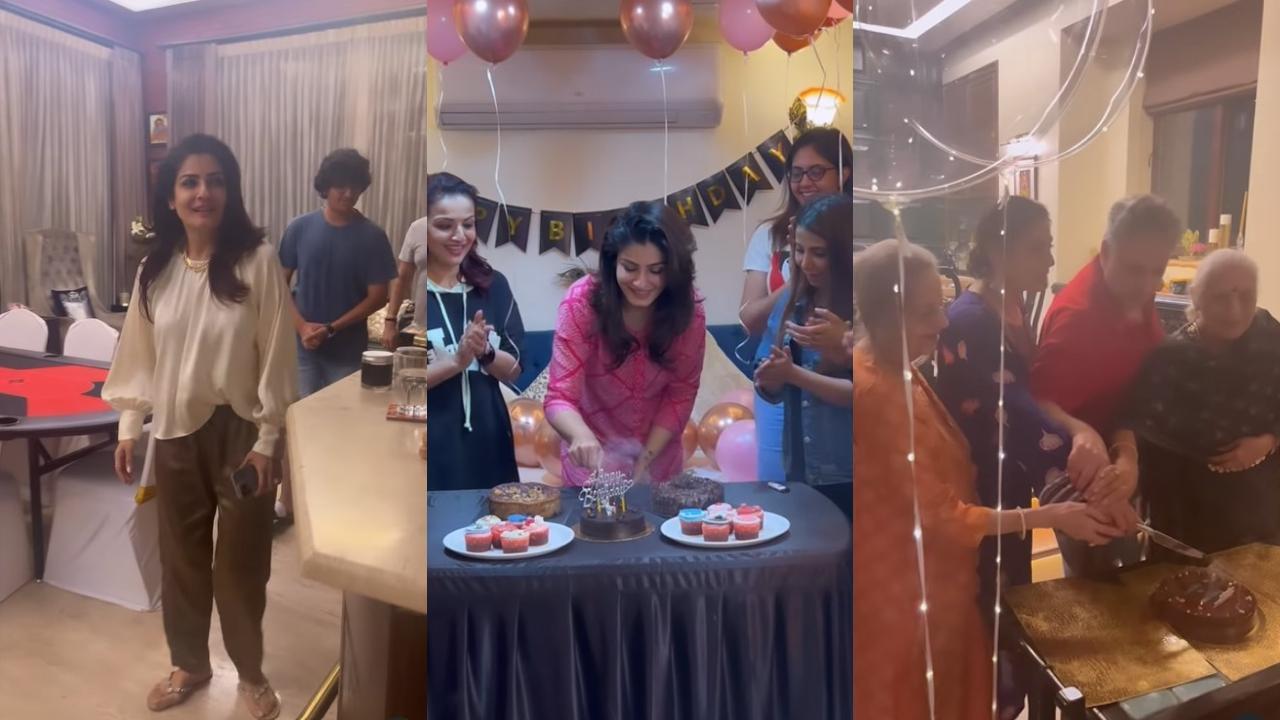 Watch: Raveena Tandon celebrates her 48th birthday with 