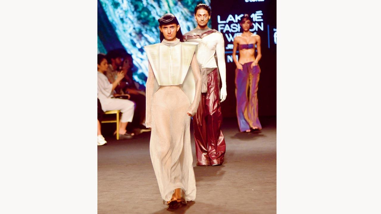 Vanshika Saxena in a Bloni ensemble 