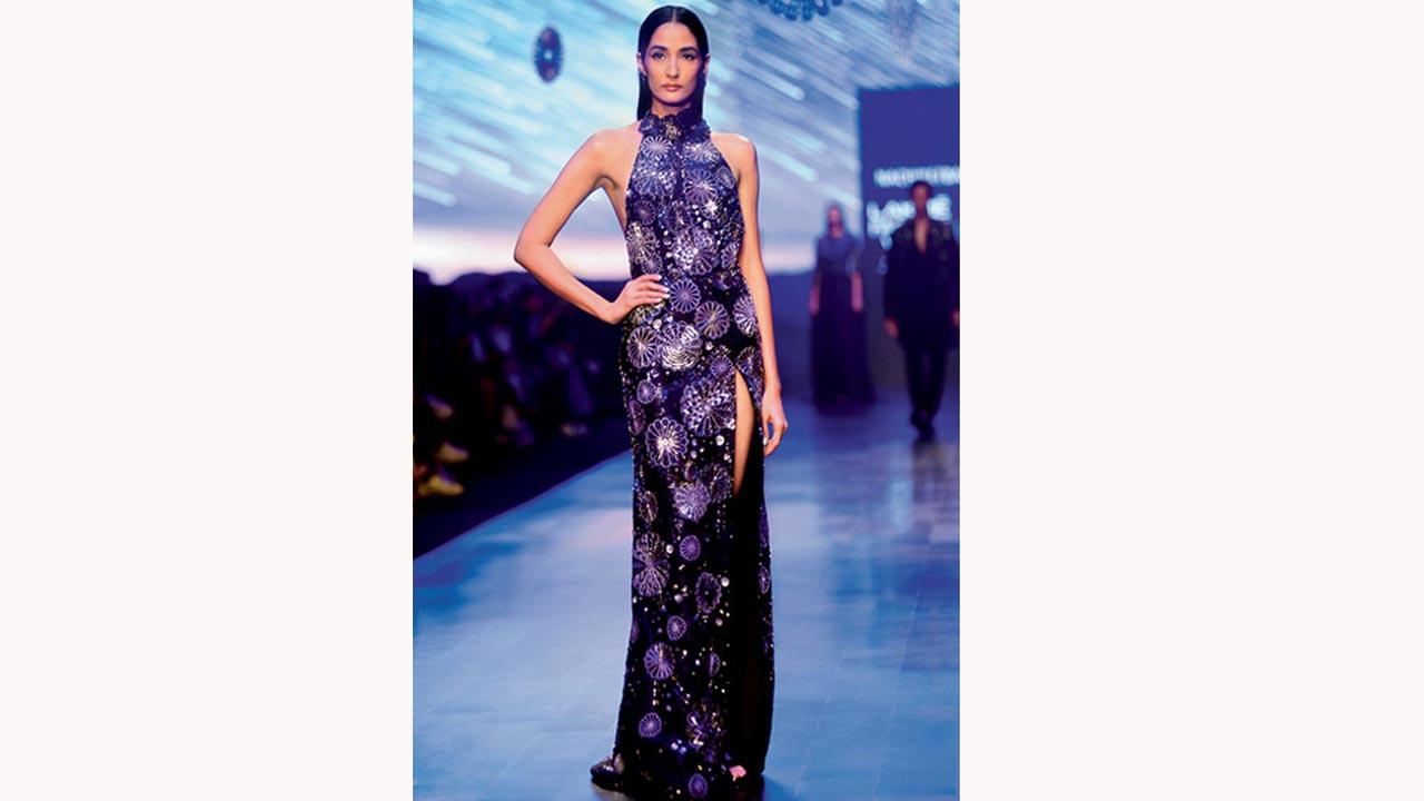 Daman Brar in an ensemble by Nachiket Barve