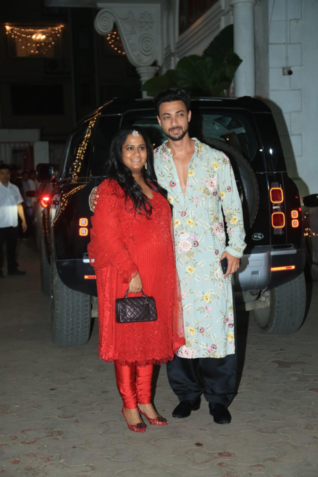 Arpita Khan and Aayush Sharma were also seen at the party