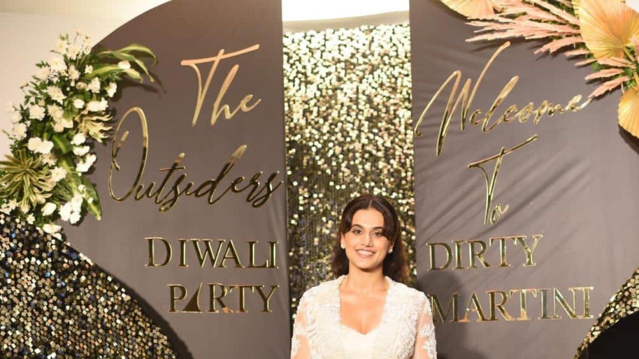 Diwali 2022! Taapsee Pannu hosts party, Neha Dhupia, Anees Bazmee attend