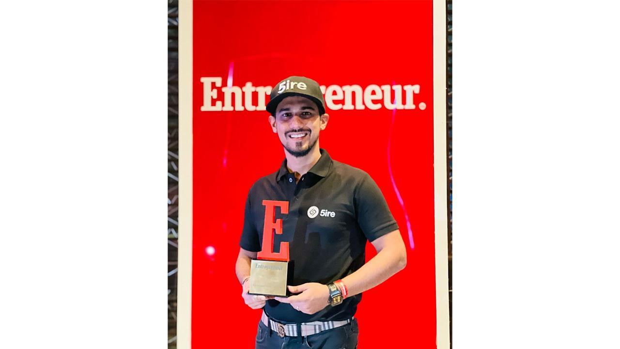 5ire.org awarded the Best Tech Start-up of the Year in the Blockchain domain, by Entrepreneur Awards 2022