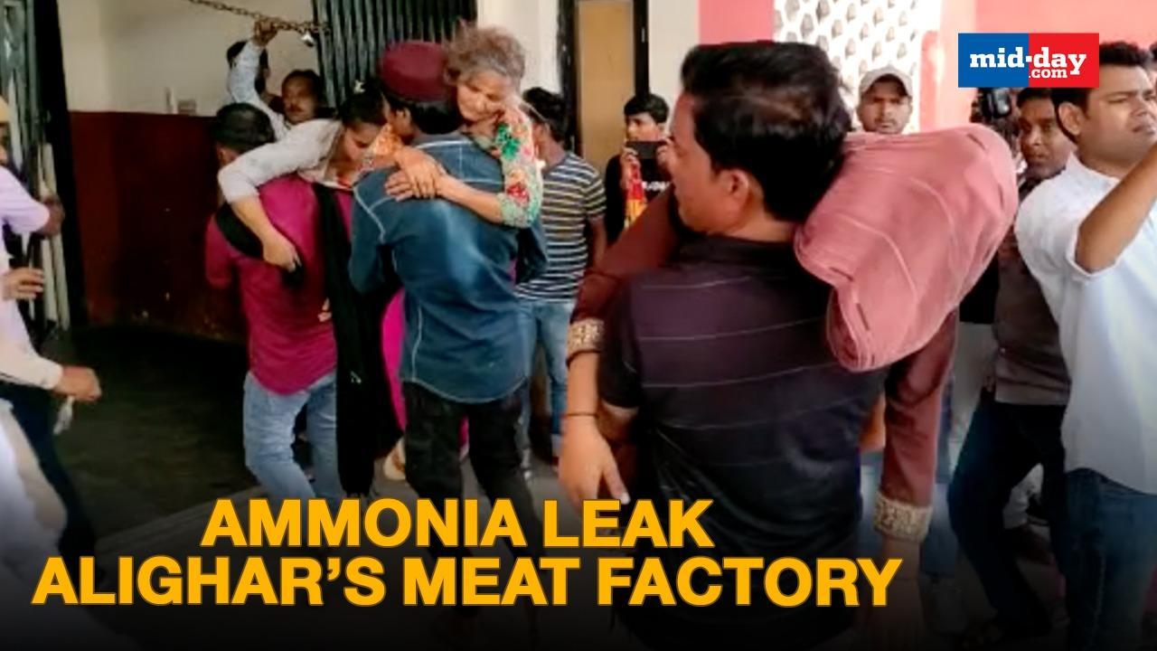 Ammonia Leak In The Packaging Unit Of Meat Factory In Aligarh