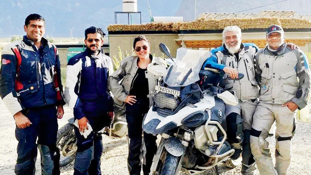 Riding in the mountains 