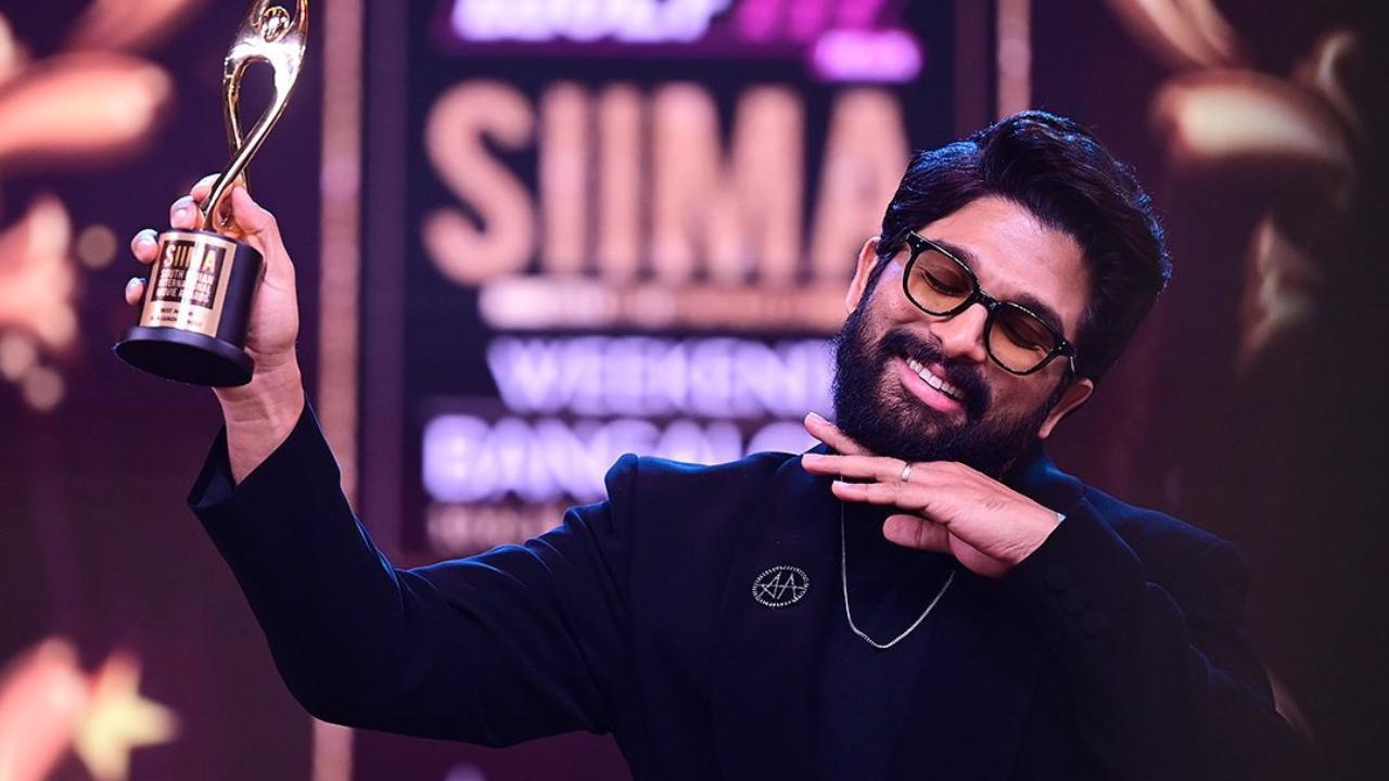 SIIMA 2022: Allu Arjun accepts Best Actor Award in Pushpa Raj style; 'Pushpa: The Rise' wins best film, director