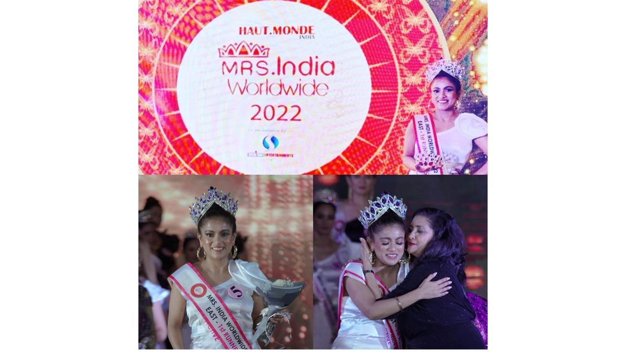 Ananya Roy wins Haut Monde Mrs. India Worldwide First Runner-Up 2022