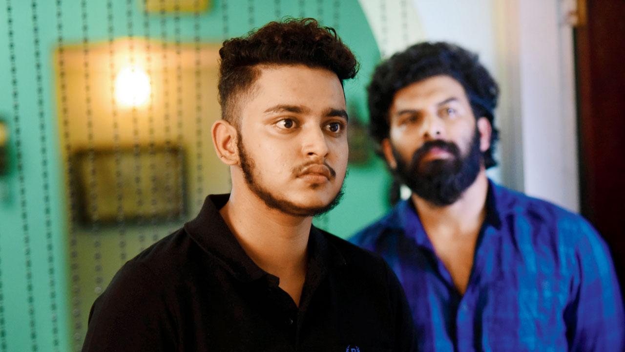 Adam Harry and Sunny Wayne in a moment from the film