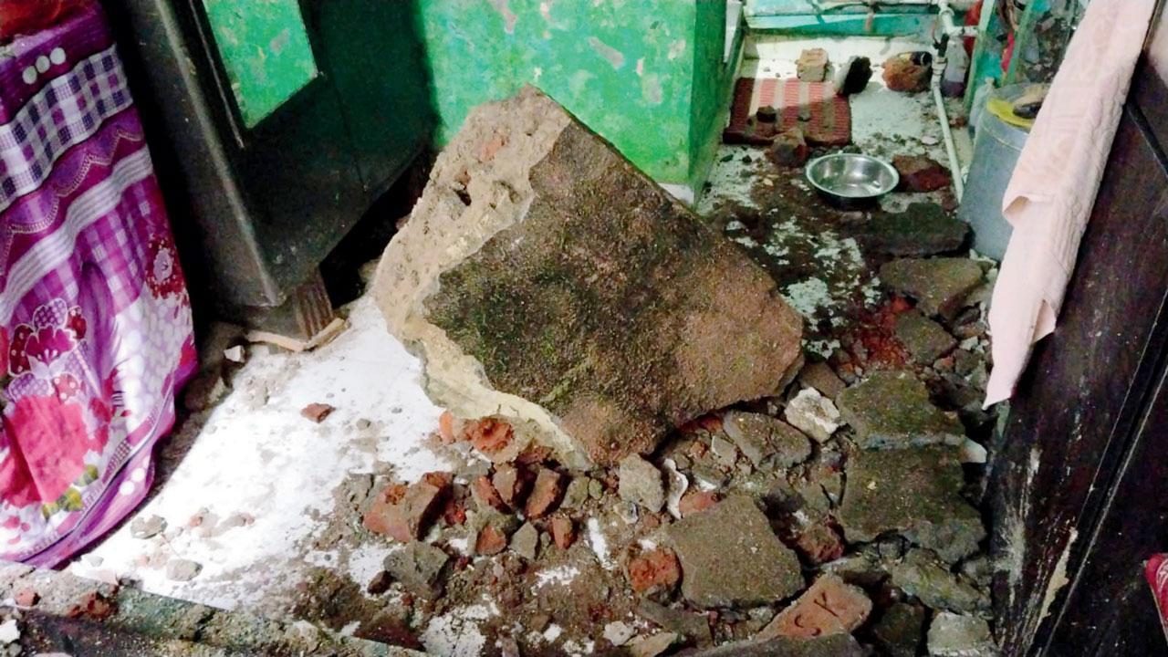 Mumbai: Portion of building falls on his house, man dies due to shock