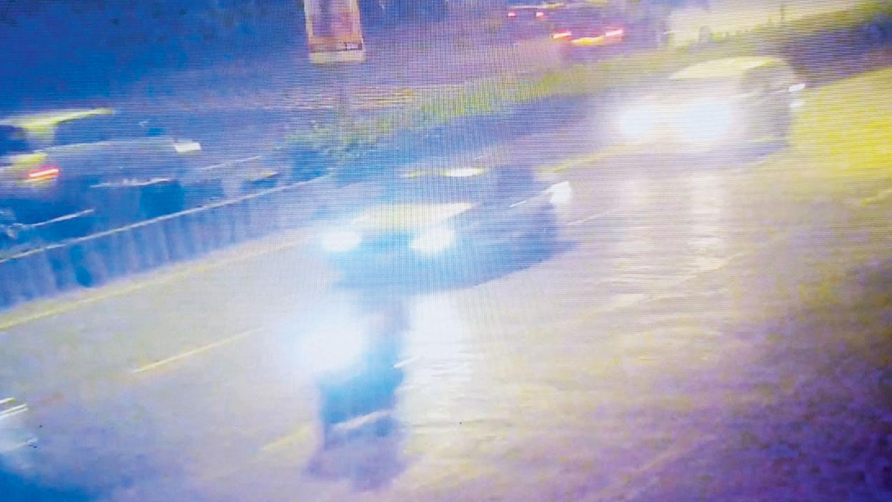 CCTV footage of the accident