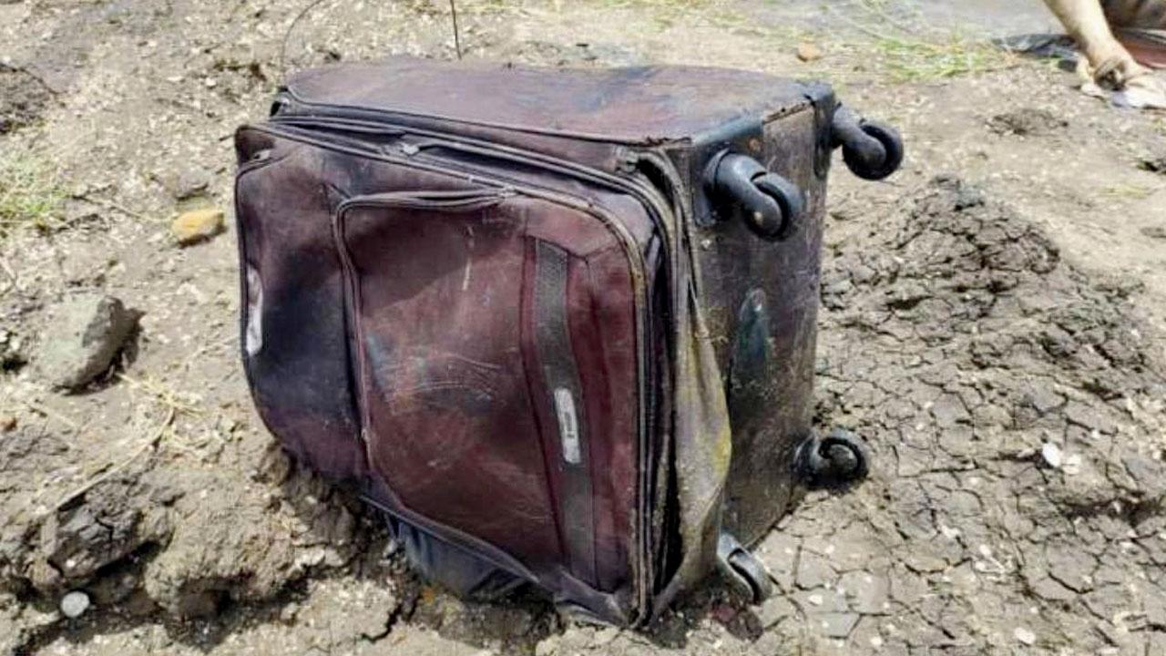 The bag in which her body was found last year. Pics/Hanif Patel
