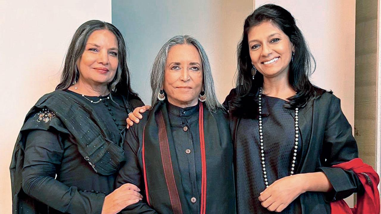Azmi, Deepa Mehta, and Nandita Das celebrating 25 years of Fire