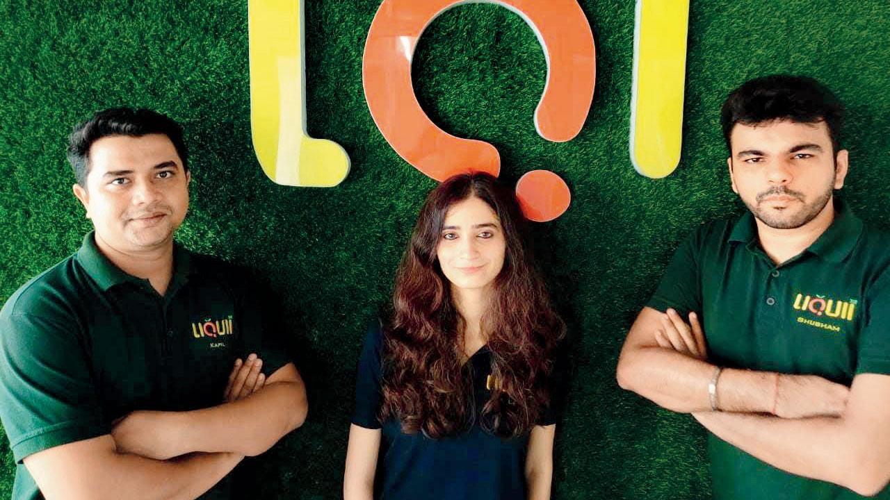 (From left) Founders Kapil Kumar, Palak Kapoor and Shubham Khanna