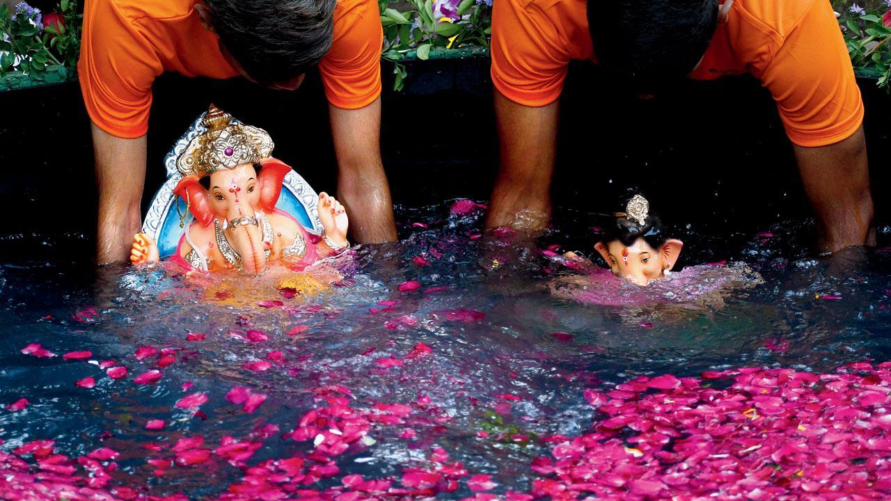 Mumbai: 1 in 3 Ganpati idols immersed in eco-friendly spots so far