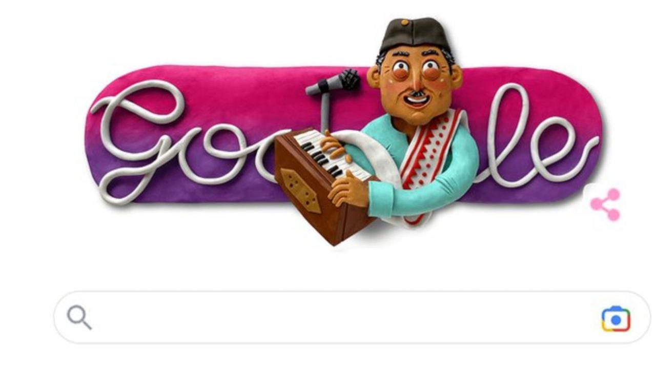 Google Doodle pays tribute to Indian singer Bhupen Hazarika on his 96th birth anniversary