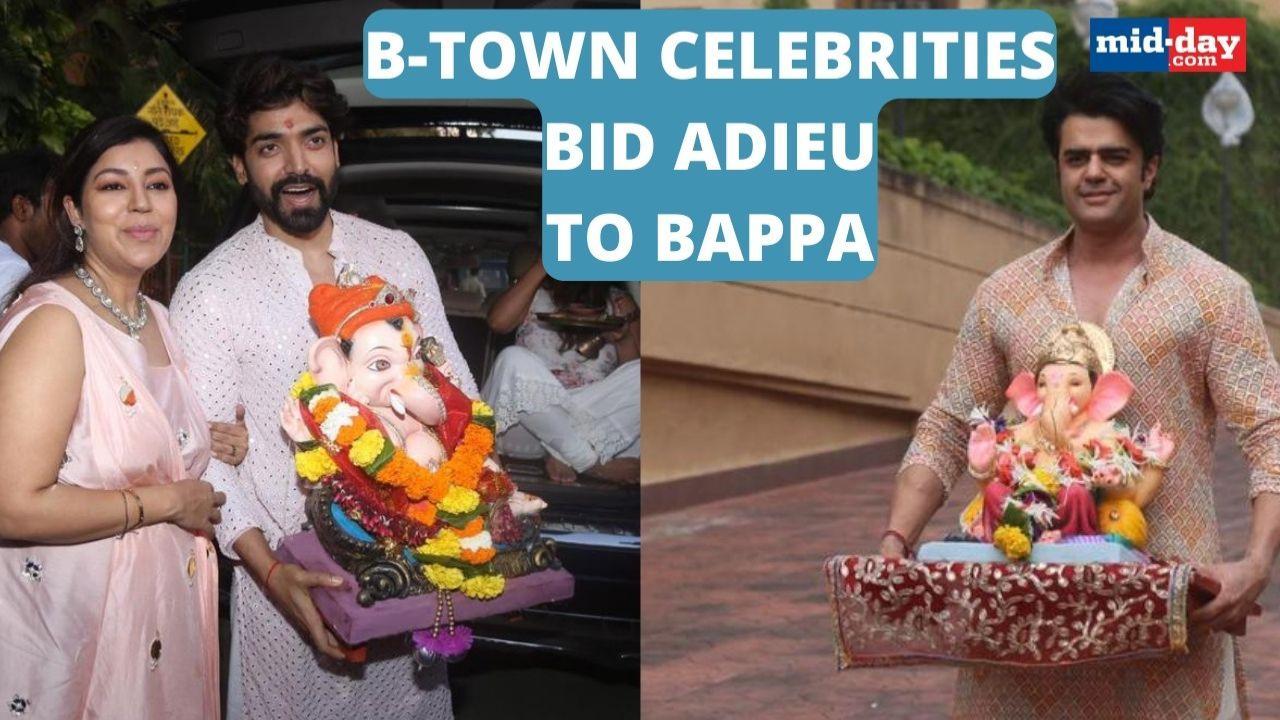 From Gurmeet-Debina To Maniesh Paul, B-Town Celebs Bid Adieu To Ganpati Bappa